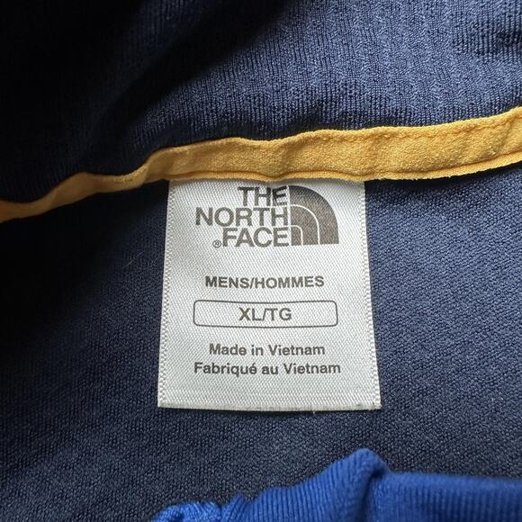 The North Face Pullover Mens XL Blue VaporWick Quarter Zip Long Sleeve Athletic - Picture 3 of 11